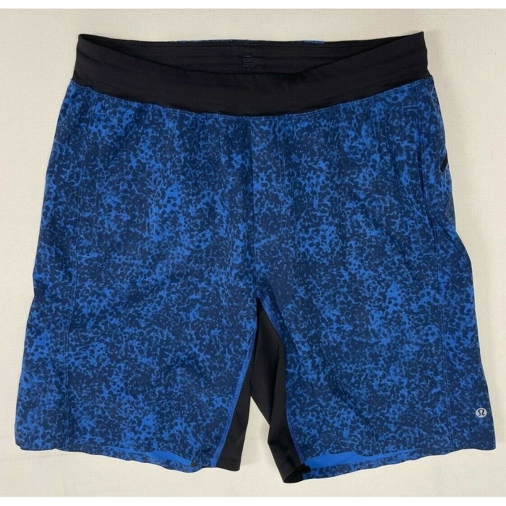 Lululemon Assert‎ Short 9"  Camo Kayak Blue Deep Navy Mens Size Medium